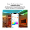 GloboStar® 80098 SONOFF L3-5M RGB Smart LED Strip Light WiFi 2.4GHz 90 SMD/M 5050 5m Roll & Power Adapter DC 5V Max 10W
