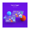 GloboStar® 80100 SONOFF 2 x PAIR NFC Tag Tap to Trigger Tap to Start Your Smart Life Carry-on or Sticker One Scene/NFC