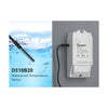 GloboStar® 80101 SONOFF DS18B20 WTS01 Waterproof Temperature Sensor Measuring Range From -40℃ to +115℃ - Cable Length 150cm - Waterproof