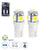 GloboStar® 81050-B Λάμπες Αυτοκινήτου LED T10 5xSMD5050 2W 300lm 360° DC 12-16V IP20 Φ1.1 x Υ2.8cm Ψυχρό Λευκό 6000K - Σετ 2 Τεμαχίων σε Blister