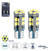 GloboStar® 81103-B Λάμπες Αυτοκινήτου LED T10 W5W 3rd Generation Can-Bus Extreme Series 22xSMD2835 4W 600lm 360° DC 12-16V IP20 Φ1.1 x Υ2.8cm Ψυχρό Λευκό 6000K - Σετ 2 Τεμαχίων σε Blister