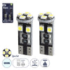 GloboStar® 81119-B Λάμπες Αυτοκινήτου LED T10 W5W 2rd Generation Can-Bus Series 8xSMD1210 2.6W 390lm 360° DC 12-16V IP20 Φ1 x Υ2.6cm Ψυχρό Λευκό 6000K - Σετ 2 Τεμαχίων σε Blister