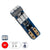 GloboStar® 81469 Λάμπα Αυτοκινήτου LED T5 9xSMD3014 0.25W 25lm 360° DC 12-16V IP20 Μ0.5 x Π0.4 x Υ1.8cm Κόκκινο