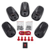 GloboStar® 85303 Πακέτο 5 Τεμάχια Φώτα Όγκου Οροφής - Running Lights για Αυτοκίνητα - SUV - Αγροτικά LED SMD 3030 12W 600lm DC 12V με Διακόπτη On/Off Αδιάβροχα IP65 5x Πορτοκαλί