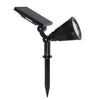 GloboStar® 85710 Μαύρο Προβολάκι Σποτ Κήπου Πλαστικό Καρφωτό LED HIGH POWER 8W 800lm με Ενσωματωμένη Μπαταρία 2200mAh - Φωτοβολταϊκό Πάνελ με Αισθητήρα Ημέρας-Νύχτας Αδιάβροχo IP67 Ψυχρό Λευκό 6000K