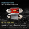 9-28vDc-Canbus Festoon-Σωληνωτος 39mm C5W -1860 SMD 1200Lm- led αυτοκινητου-Ψυχρο Λευκο