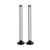 GloboStar® DIGICOLUMN 90760 Σετ 2 Μοντέρνα Επιτραπέζια Φωτιστικά Γραφείου Digital Pixel Symphony Bars LED 16W 1280lm 180° DC 5V με USB 2.0 IP20 - Εναλλαγή Φωτισμού μέσω Τηλεχειριστηρίου - Πολύχρωμα RGB - Dimmable - Μαύρο - Φ3 x Υ45cm - Συσκευασία 2 Τεμ...
