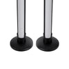 GloboStar® DIGICOLUMN 90760 Σετ 2 Μοντέρνα Επιτραπέζια Φωτιστικά Γραφείου Digital Pixel Symphony Bars LED 16W 1280lm 180° DC 5V με USB 2.0 IP20 - Εναλλαγή Φωτισμού μέσω Τηλεχειριστηρίου - Πολύχρωμα RGB - Dimmable - Μαύρο - Φ3 x Υ45cm - Συσκευασία 2 Τεμ...