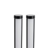 GloboStar® DIGICOLUMN 90760 Σετ 2 Μοντέρνα Επιτραπέζια Φωτιστικά Γραφείου Digital Pixel Symphony Bars LED 16W 1280lm 180° DC 5V με USB 2.0 IP20 - Εναλλαγή Φωτισμού μέσω Τηλεχειριστηρίου - Πολύχρωμα RGB - Dimmable - Μαύρο - Φ3 x Υ45cm - Συσκευασία 2 Τεμ...