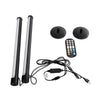 GloboStar® DIGICOLUMN 90760 Σετ 2 Μοντέρνα Επιτραπέζια Φωτιστικά Γραφείου Digital Pixel Symphony Bars LED 16W 1280lm 180° DC 5V με USB 2.0 IP20 - Εναλλαγή Φωτισμού μέσω Τηλεχειριστηρίου - Πολύχρωμα RGB - Dimmable - Μαύρο - Φ3 x Υ45cm - Συσκευασία 2 Τεμ...