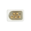 GloboStar® 90816 Ταχυσύνδεσμος Τροφοδοσίας για Wall Washer Tube IP65 - 5 Καλώδια +/- σε Power Connector 5 PIN Male για Πολύχρωμα RGB+RGBW