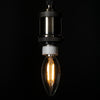 GloboStar® 99001 Λάμπα E14 C35 Κεράκι LED FILAMENT 4W 440 lm 320° AC 85-265V Edison Retro με Διάφανο Γυαλί Θερμό Λευκό 2700 K Dimmable