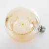 GloboStar® 99043 Λάμπα E27 G125 Γλόμπος LED LONG FILAMENT 8W 840 lm 320° AC 85-265V Edison Retro με Μελί Γυαλί Ultra Θερμό Λευκό 2200 K Dimmable
