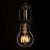 GloboStar® 99059 Λάμπα LED Ultra Thin Soft S Spiral Filament E27 A60 Γλόμπος 4W 280lm 360° AC 220-240V IP20 Φ6 x Υ10.5cm Ultra Θερμό Λευκό 2200K με Μελί Γυαλί - Dimmable - 3 Years Warranty