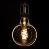 GloboStar® 99138 Λάμπα LED Soft S Spiral Filament E27 G125 Γλόμπος 4W 280lm 360° AC 220-240V IP20 Φ12.5 x Υ18cm Ultra Θερμό Λευκό 2200K με Μελί Γυαλί - Dimmable - 3 Years Warranty