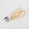 GloboStar® 99141 Λάμπα E27 ST64 Αχλάδι LED SOFT T SPIRAL FILAMENT 6W 490 lm 320° AC 85-265V Edison Retro με Μελί Γυαλί Ultra Θερμό Λευκό 2200 K Dimmable