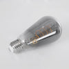 GloboStar® 99145 Λάμπα E27 ST64 Αχλάδι LED SOFT S SPIRAL FILAMENT 6W 470 lm 320° AC 85-265V Edison Retro με Φιμέ Γυαλί Θερμό Λευκό 2700 K Dimmable