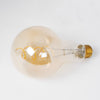 GloboStar® 99164 Λάμπα E27 PS30 Cherry LED SOFT SPIRAL FILAMENT 6W 500 lm 320° AC 85-265V Edison Retro με Μελί Γυαλί Ultra Θερμό Λευκό 2200 K Dimmable