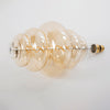 GloboStar® 99172 Λάμπα LED Soft S Spiral Filament E27 BH200 GRAPES Γλόμπος 8W 560lm 360° AC 220-240V IP20 Φ20 x Υ41cm Ultra Θερμό Λευκό 2200K με Μελί Γυαλί - Dimmable - 3 Years Warranty