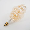 GloboStar® 99172 Λάμπα LED Soft S Spiral Filament E27 BH200 GRAPES Γλόμπος 8W 560lm 360° AC 220-240V IP20 Φ20 x Υ41cm Ultra Θερμό Λευκό 2200K με Μελί Γυαλί - Dimmable - 3 Years Warranty