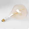 GloboStar® 99175 Λάμπα E27 R170 Rock LED SOFT SPIRAL FILAMENT 6W 500 lm 320° AC 85-265V Edison Retro με Μελί Γυαλί Ultra Θερμό Λευκό 2200 K Dimmable