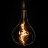 GloboStar® 99175 Λάμπα E27 R170 Rock LED SOFT SPIRAL FILAMENT 6W 500 lm 320° AC 85-265V Edison Retro με Μελί Γυαλί Ultra Θερμό Λευκό 2200 K Dimmable