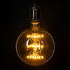 GloboStar® 99210 Λάμπα E27 BLL150 MTX Balloon DIODE HP LED String 3W 300 lm 320° AC 85-265V Edison Retro με Μελί Γυαλί Ultra Θερμό Λευκό 2200 K