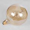 GloboStar® 99211 Λάμπα LED MTX Diode HP E27 G150 PUMPKIN Γλόμπος 1.6W 140lm 360° AC 220-240V IP20 Φ15 x Υ19cm Ultra Θερμό Λευκό 2200K με Μελί Γυαλί - Dimmable - 3 Years Warranty