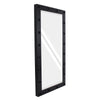 GloboStar® MAKEUP MIRROR-160x80-5 Μοντέρνος Καθρέπτης Μακιγιάζ με Πλαίσιο Φυσικού Ξύλου με Διακόπτη On/Off 20 x E27 AC220-240V - Μ80 x Π7 x Υ160cm - Μαύρος Έβενος
