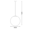 HANG LIGHT PMM Φ250 PMM OPAL