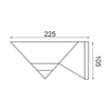 WALL ARM UFO E27 BLACK