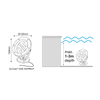 ^LED LUMINAIRE SS304 IP68 6W 400LM 3000K 60° 12V AC/DC Ra>80 30.000HRS