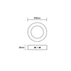 LED SLIM PANEL NM ROUND CEIL.18W 6500K 1750Lm Φ209 230V AC Ra80