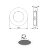 RECESSED NICKEL MATT ROUND LED SPOT 2W 4000K 160Lm 230V AC 100° Ra80