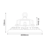 ^LED HIGH BAY ASTREK DIM 1-10V 150W 19.500LM 5000K 90° 230V AC IP65 Ra>80 50.000HRS