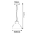 ^ΛΕΥΚΟ ΚΡΕΜΑΣΤΟ ΦΩΤΙΣΤΙΚΟ BERO 1XE27 MAX.10W LED IP44 ΜΕ ΟΠΑΛ PC ΚΑΛΥΜΜΑ
