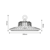 ^LED HIGH BAY BHIGH DIM1-10 100W 17.000LM 5000K 90° 230V AC IP66 Ra>80 50.000HRS