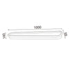 ^ΟΡΟΦΗΣ Φ/Σ LED 52W DIM 3000K 3600LM SOLO ΜΕΤΑΛΛΙΚΟ ΛΕΥΚΟ IP20 100X14X6CM