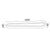 ^ΟΡΟΦΗΣ Φ/Σ LED 52W DIM 3000K 3600LM SOLO ΜΕΤΑΛΛΙΚΟ ΛΕΥΚΟ IP20 100X14X6CM
