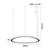 ^ΚΡΕΜΑΣΤΟ Φ/Σ LED 54W 3000K 4000LM HARMONY ΛΕΥΚΟ ΑΛΟΥΜΙΝΙΟ IP20 D60XH120CM