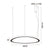 ^ΚΡΕΜΑΣΤΟ Φ/Σ LED 74W 3000K 6500LM HARMONY ΜΑΥΡΟ ΑΛΟΥΜΙΝΙΟ IP20 D80XH120CM