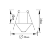 # ΣΠΟΤ ΧΩΝ. BS3153A G4 ΝΙΚΕΛ ΚΩΝΟΣ