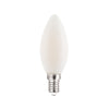 LED FILAMENT E14 CANDLE FROSTY 4W 4000K 230V AC 400LM RA80