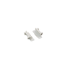 SET OF WHITE PLASTIC END CAPS FOR P119, 1PC WITH HOLE & 1PC WITHOUT HOLE
