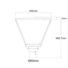 LED URBAN LUMINAIRE WITH ADJUSTABLE WATTAGE 30/40/50W 170LM/W 4000K 230V 5YRS GUARANTEE