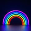 ΟΥΡΑΝΙΟ ΤΟΞΟ, 80 NEON LED ΛΑΜΠΑΚΙΑ ΜΕ ΜΠΑΤΑΡΙΑ (3xAA)/USB, RGB, IP20, 18x2x30cm