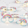 'PLASTIC RAINBOW', 10 LED ΛΑΜΠΑΚΙΑ ΣΕ ΣΕΙΡΑ ΜΕ ΜΠΑΤΑΡΙΕΣ (2xAA), WW, IP20, 135+30cm, ΔΙΑΦΑΝ