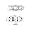 FL.MOUNT.JUNCT.MOLLOW.WALLS BOX 6/7 MODULES