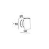 UP-DOWN LED 6X1W IP44