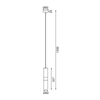 ^ΚΡΕΜΑΣΤΟ Φ/Σ 1XGU10 ΜΑΥΡΟ ΜΕΤΑΛΛΙΚΟ D8XH120CM DA VINCI